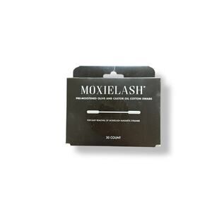 MOXIELASH PRE-MOISTENED OLIVE & CASTOR OIL REMOVER SWABS (open Box)